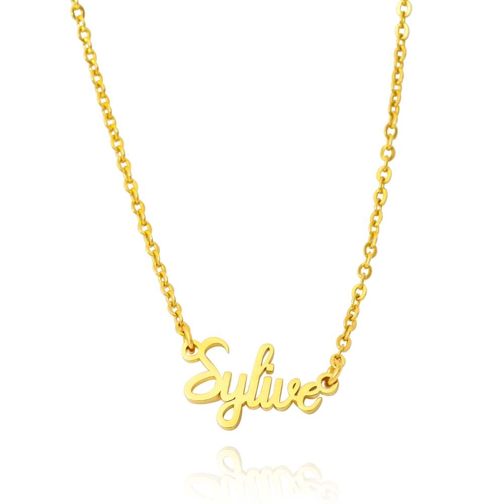 collier prénom femme style cursif